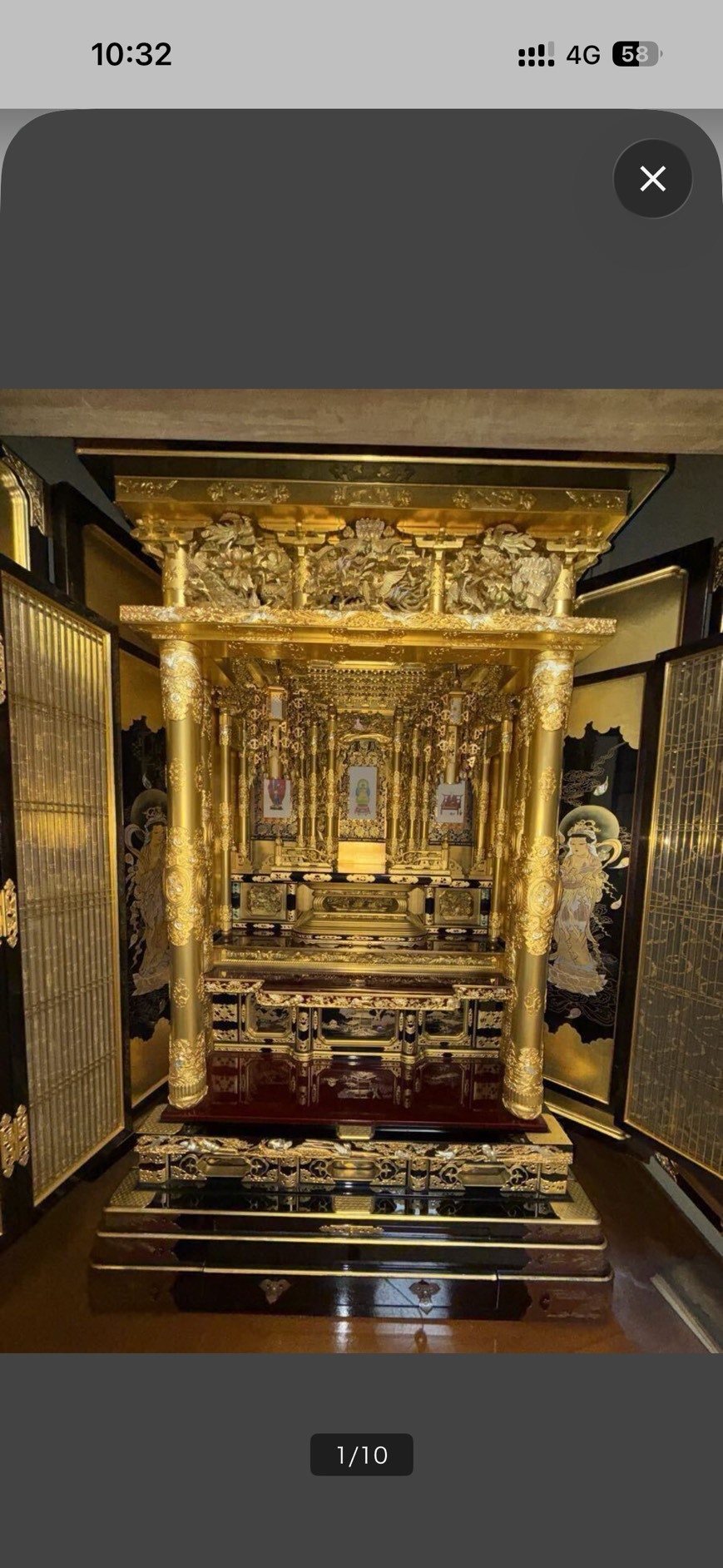金仏壇の取り扱い例